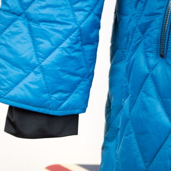 Steve Madden Teal Sherpa Trim Quilted Anorak Coat XL - Picture 14 of 16